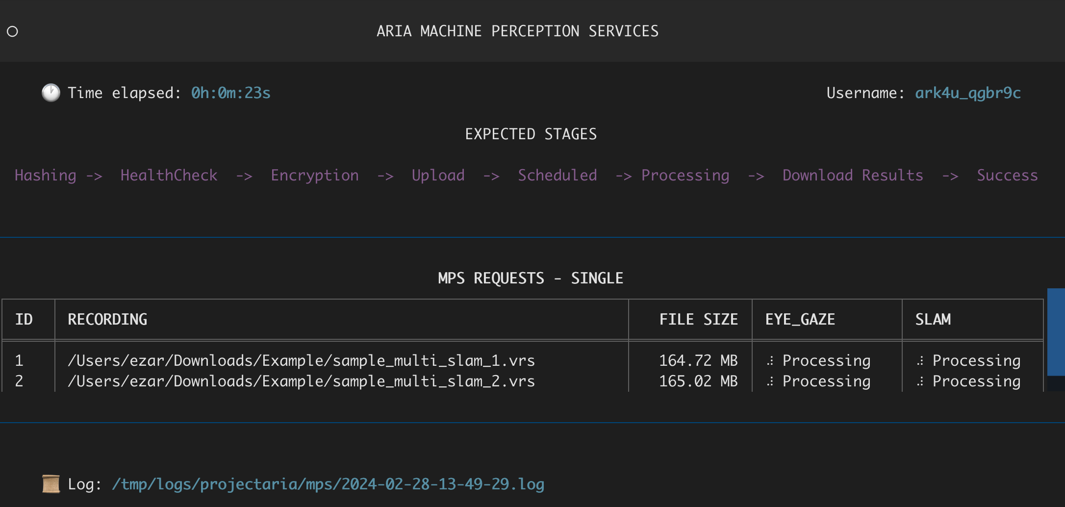 MPS CLI UI for single mode